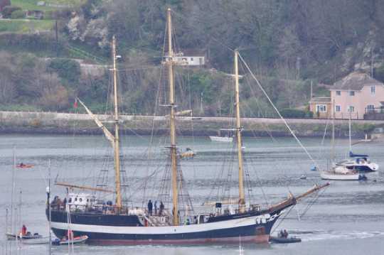 03 April 2021 - 10-45-55

----------------
Tall ship Pelican of London departs from Dartmouth